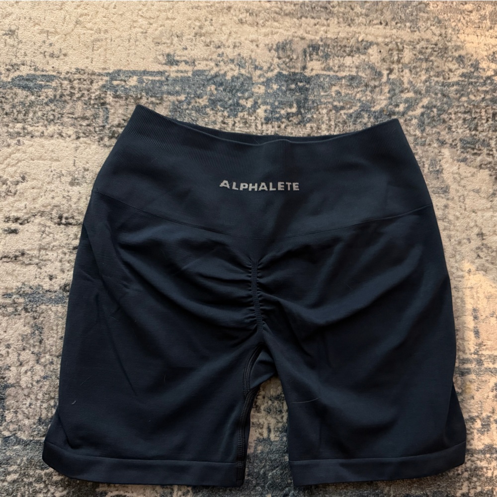 Alphalete shorts, navy blue, size M, worn once